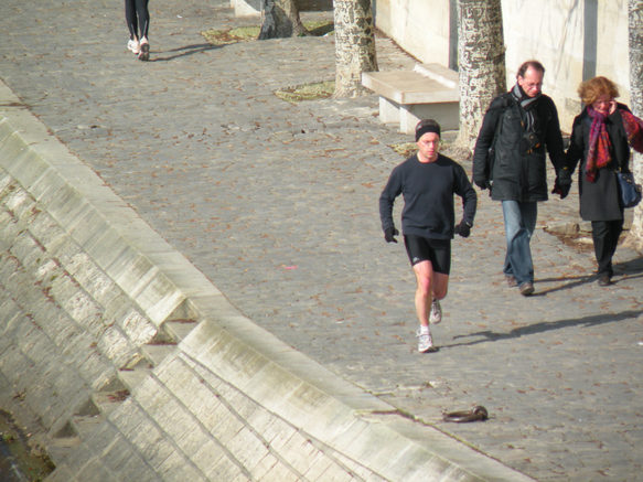  jogging sur les berges de la Seine